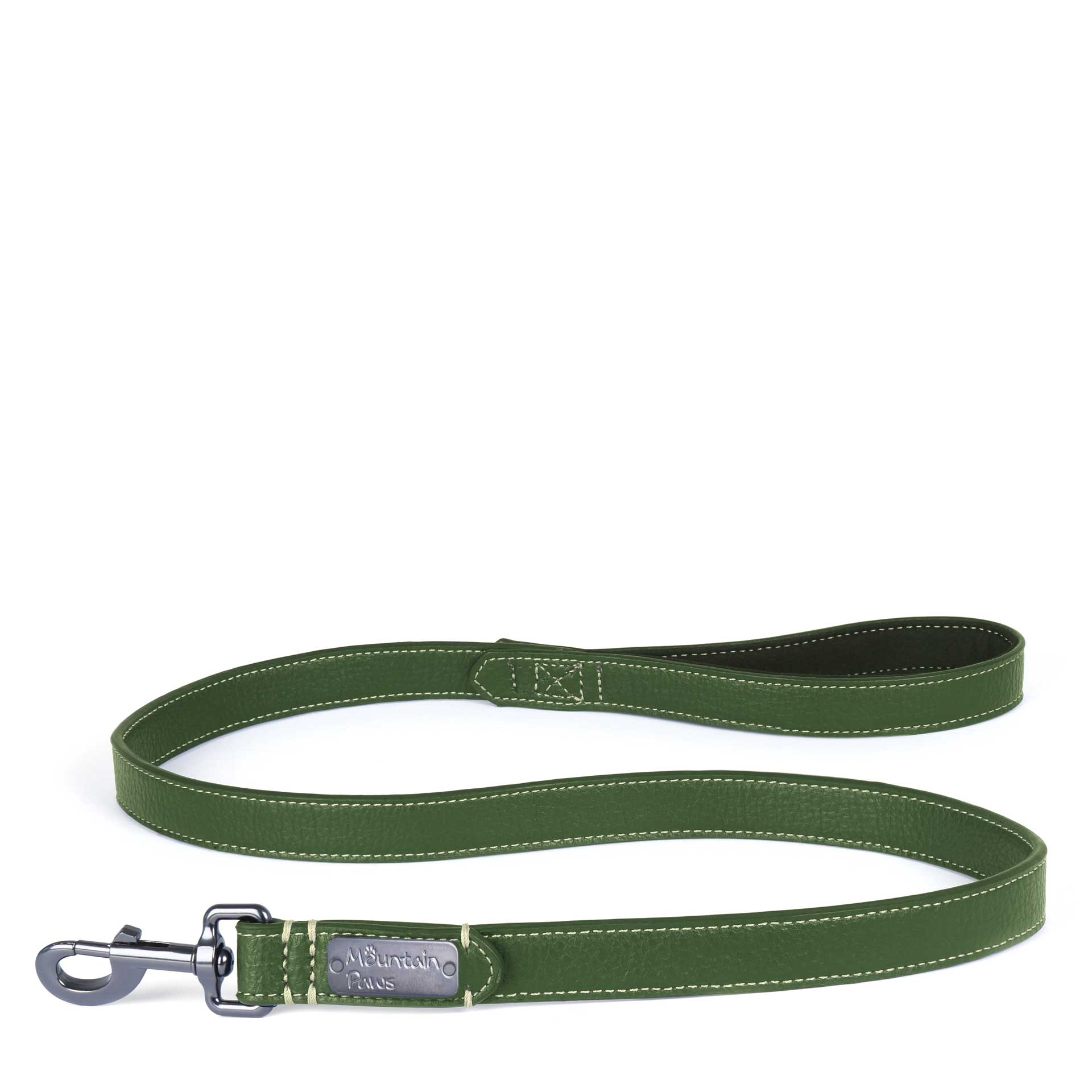Faux Leather Dog Lead - variant[Green]