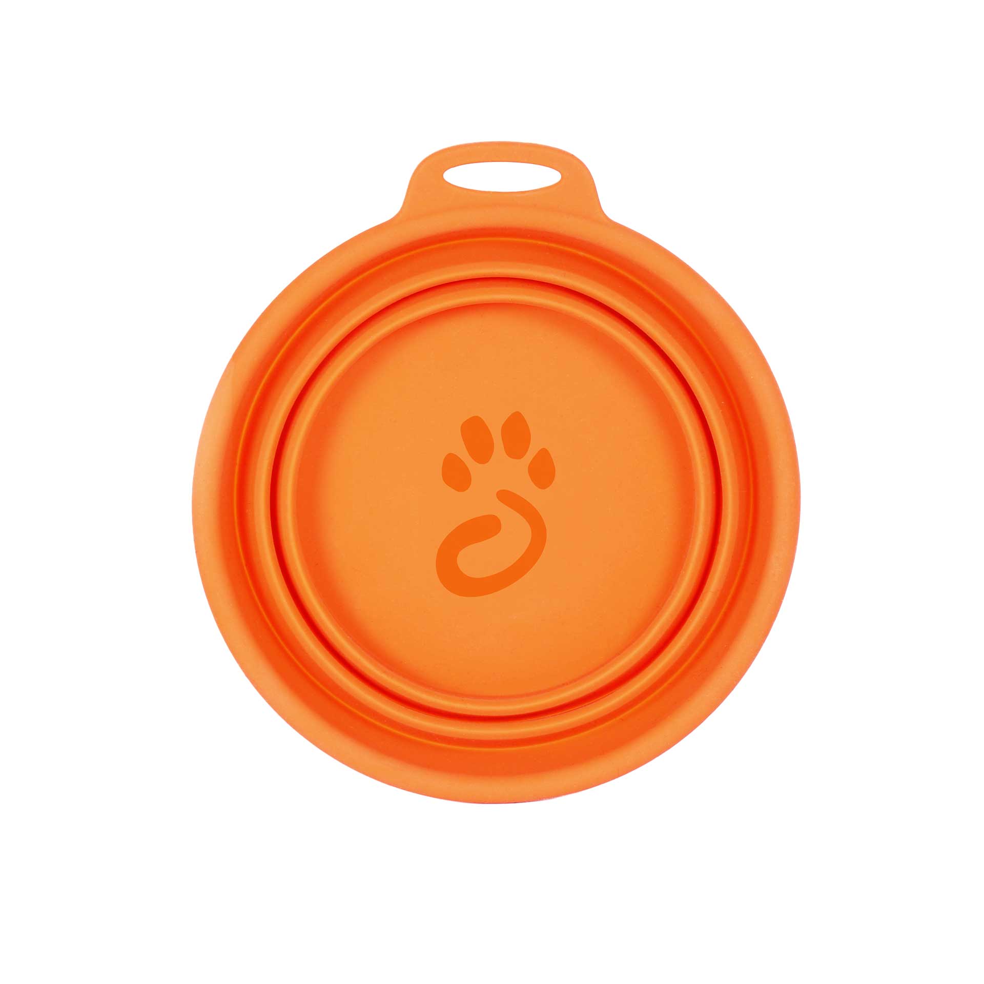 Silicone Collapsible Dog Bowl - variant[Orange]