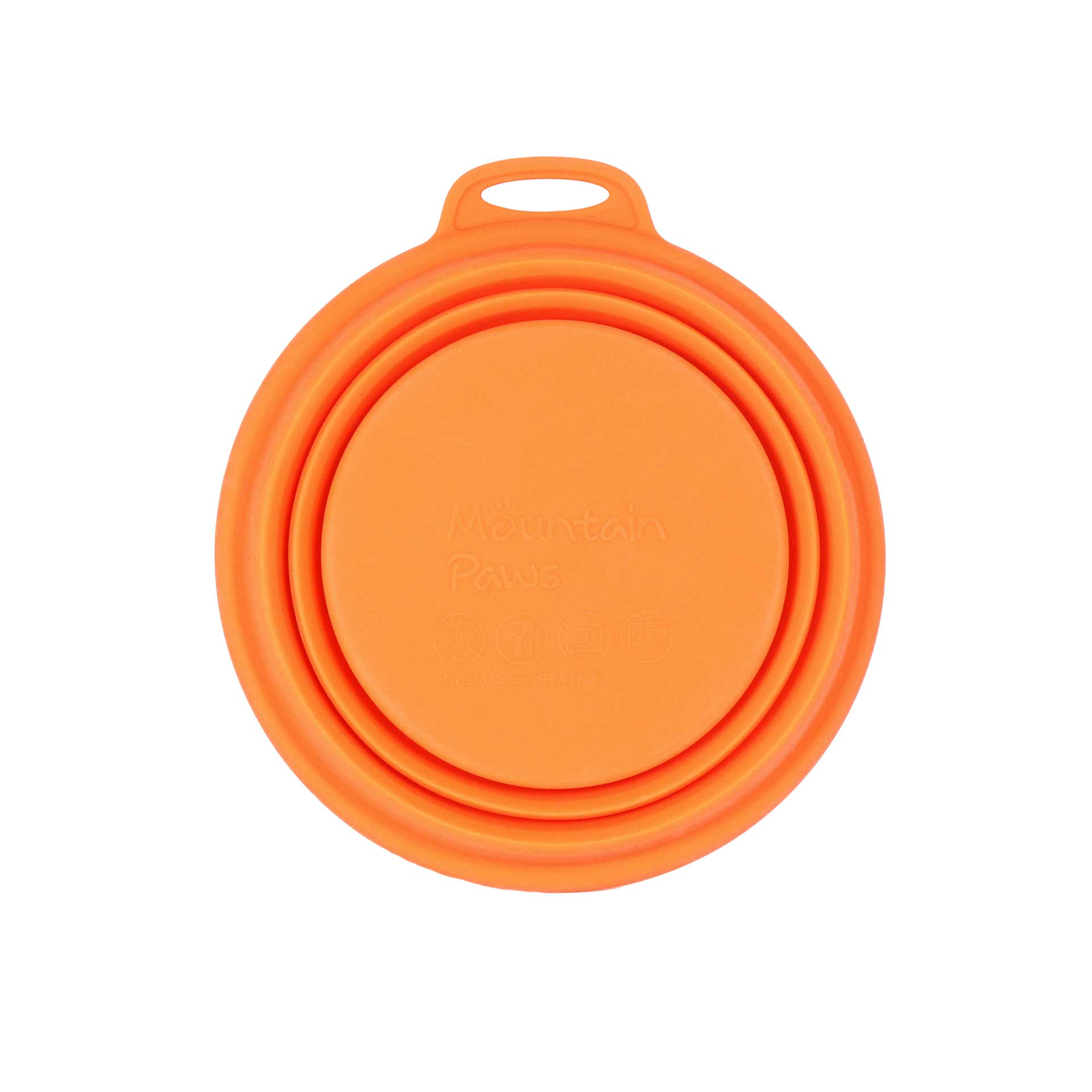 Silicone Collapsible Dog Bowl - variant[Orange]
