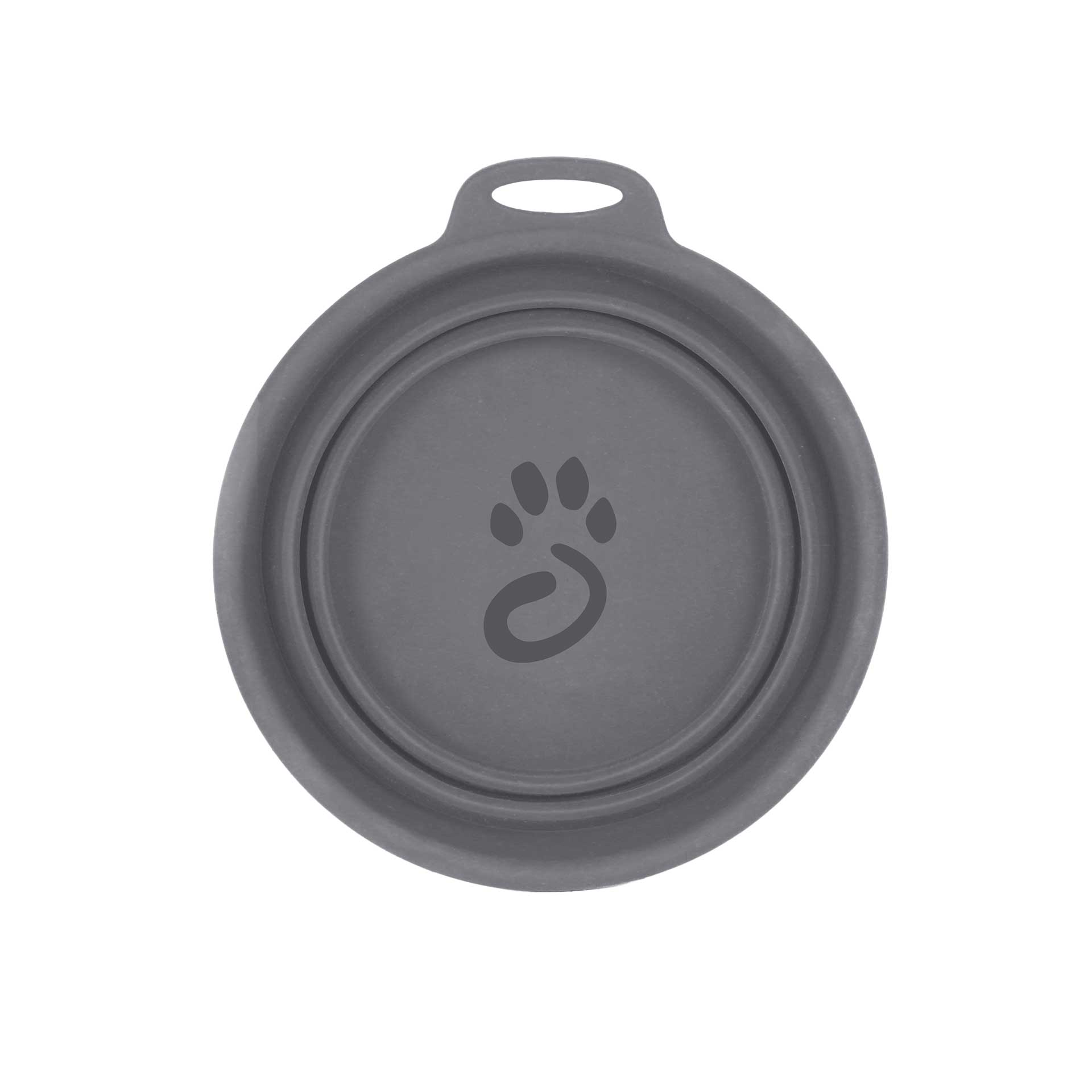 Silicone Collapsible Dog Bowl - variant[Grey]