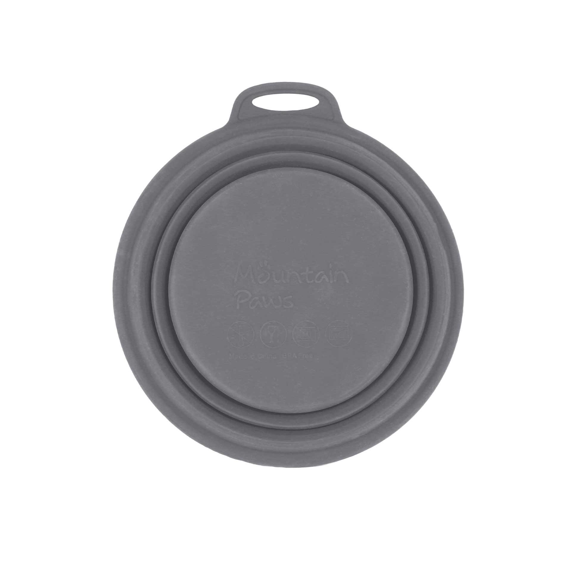Silicone Collapsible Dog Bowl - variant[Grey]