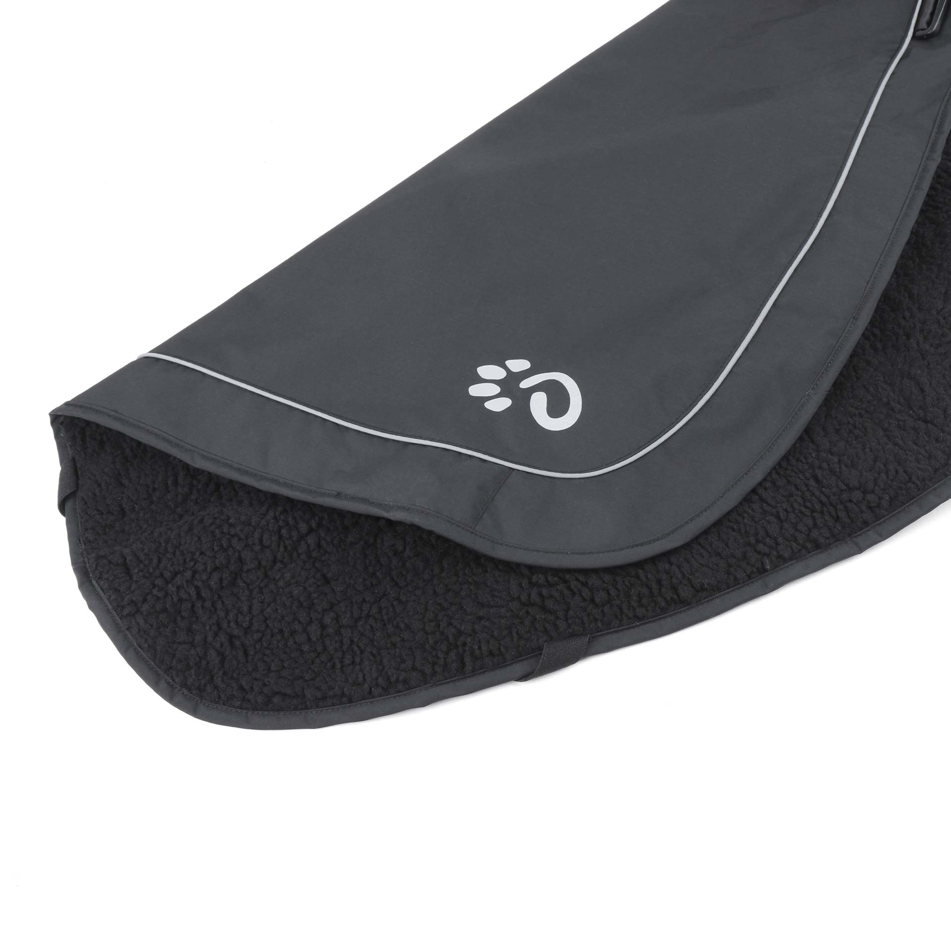 Fleece Lined Dog Coat - variant[Black]