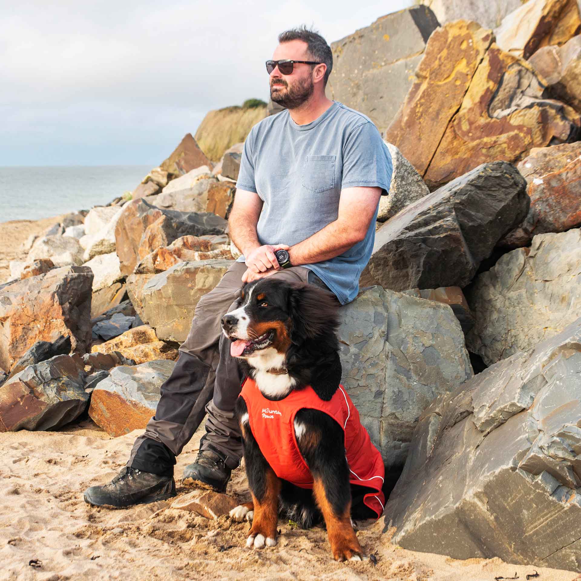 Fleece Lined Dog Coat - variant[Orange]