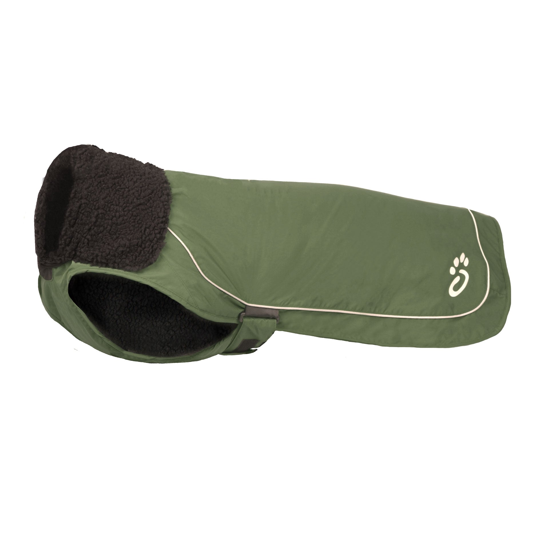 Fleece Lined Dog Coat - variant[Green]