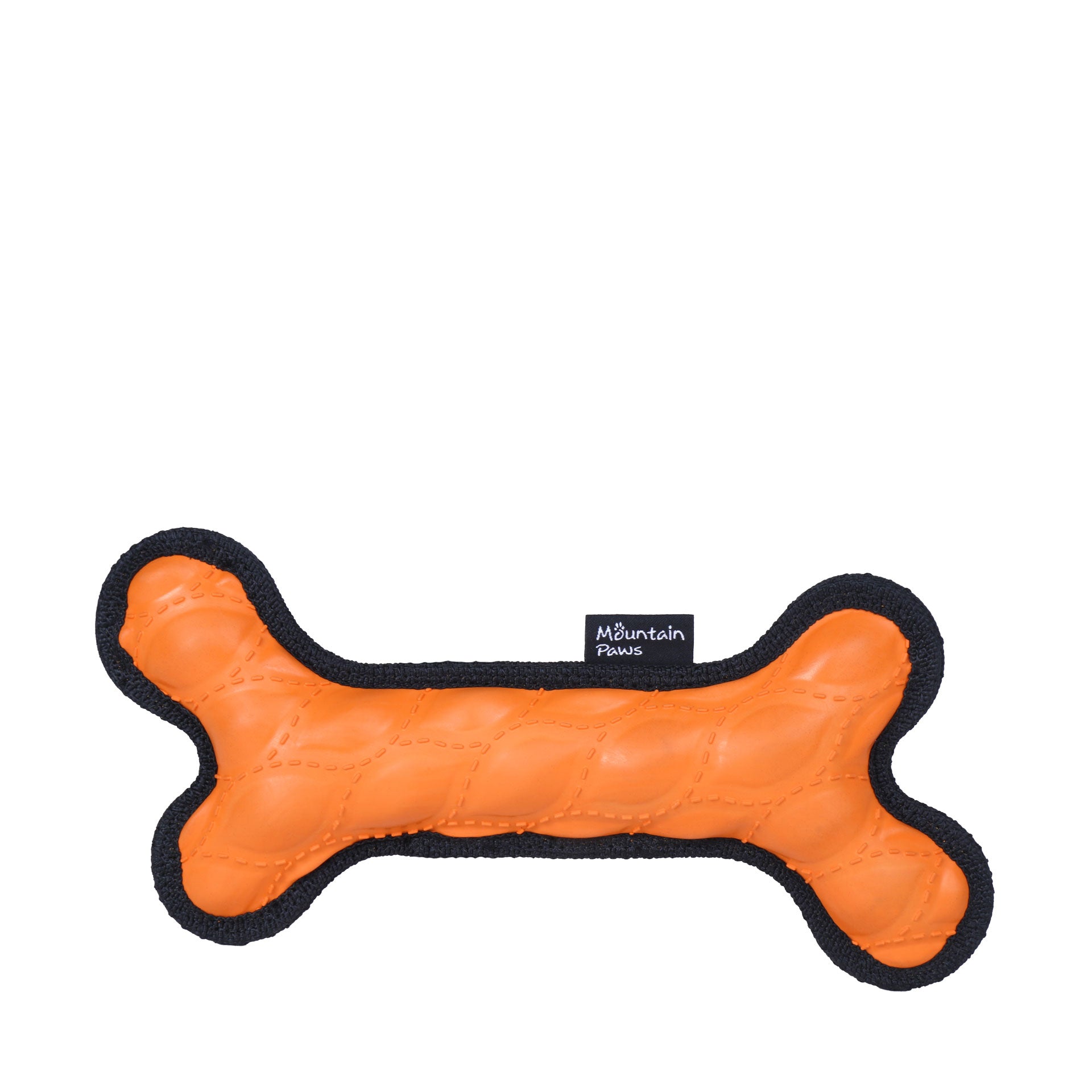 Rubber Bone Dog Toy - variant[Orange]
